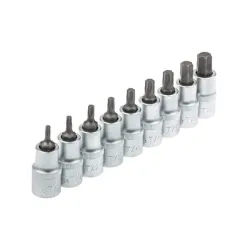 Torx bit dugókulcs készlet T20-T60 1/2″ 9 részes