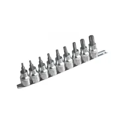 Torx bit dugókulcs készlet T20-T60 1/2″ 9 részes