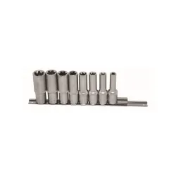 Hosszú E-torx dugókulcs készlet E10-E24 1/2″ 8 részes
