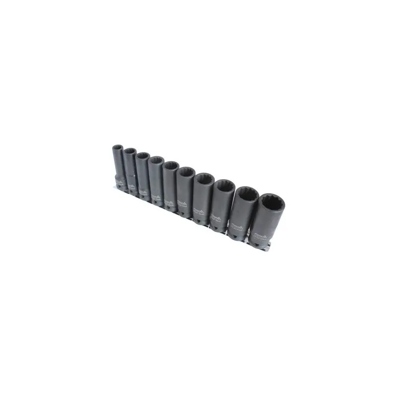 Gépi hosszú dugókulcs készlet 12 szögű 1/2″ 10-22mm 10 részes