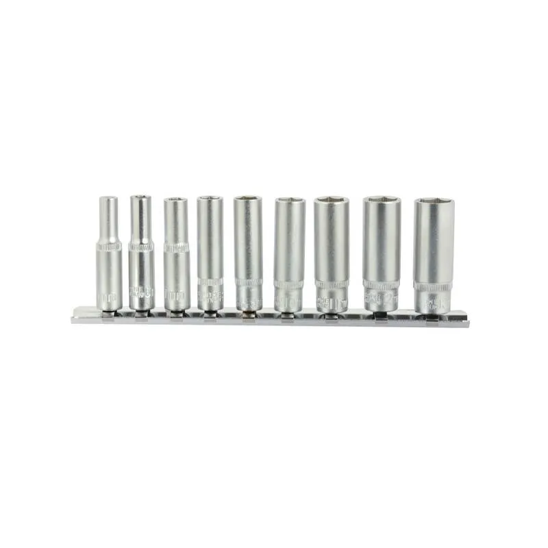 Hosszú dugókulcs készlet 6 lapú 5-13mm 1/4″ 9 részes