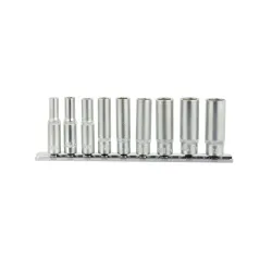 Hosszú dugókulcs készlet 6 lapú 5-13mm 1/4″ 9 részes