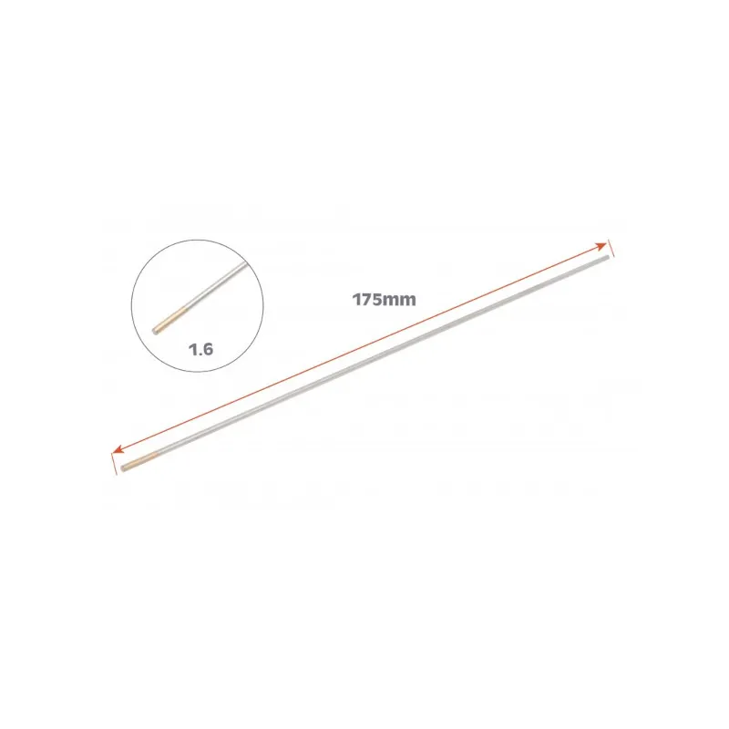 Wolfrám hegesztő elektróda 1,6x175mm AD-DC-TIG