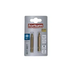 Bit készlet S2 titanium bevonattal PZ1x50mm 1/4″ 2 részes
