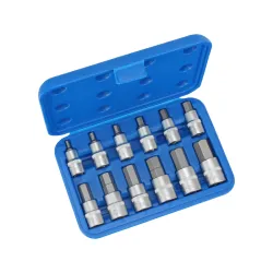 Imbusz bit dugókulcs készlet 1/2″ 5-22mm 12 részes