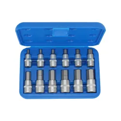 Imbusz bit dugókulcs készlet 1/2″ 5-22mm 12 részes
