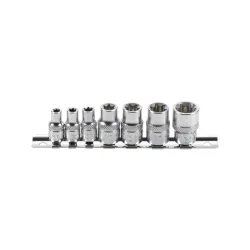 E-torx dugókulcs készlet 1/4″; 3/8″ 7 részes