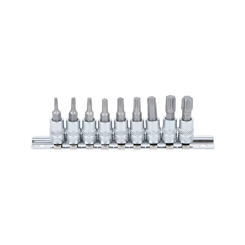 Torx bit dugókulcs készlet 1/4″ T10-T50 9 részes