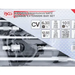 Tálcás billenős toldószár készlet 1/4″; 3/8″; 1/2″ 9 részes