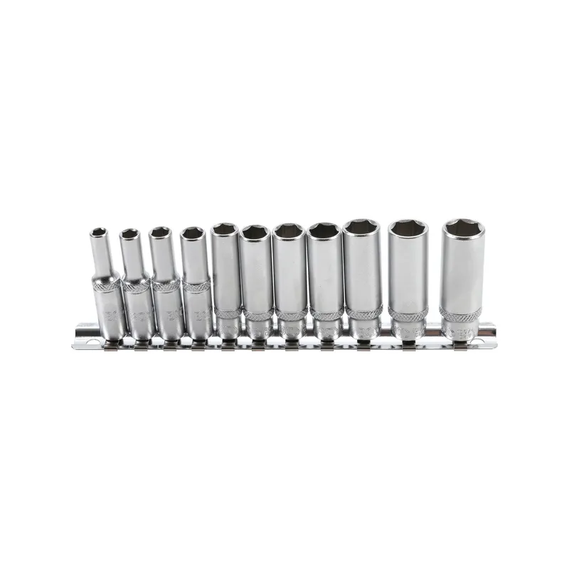 Hosszú dugókulcs készlet colos méret 1/4″ 11 részes