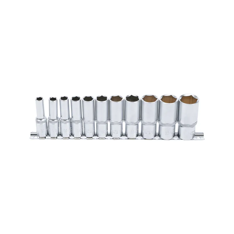 Hosszú dugókulcs készlet colos méret 3/8″ 11 részes
