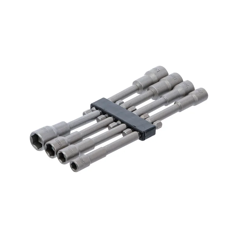 Extra hosszú dugókulcs készlet hatlapfejű befogással 6-13mm 1/4″ 8 részes