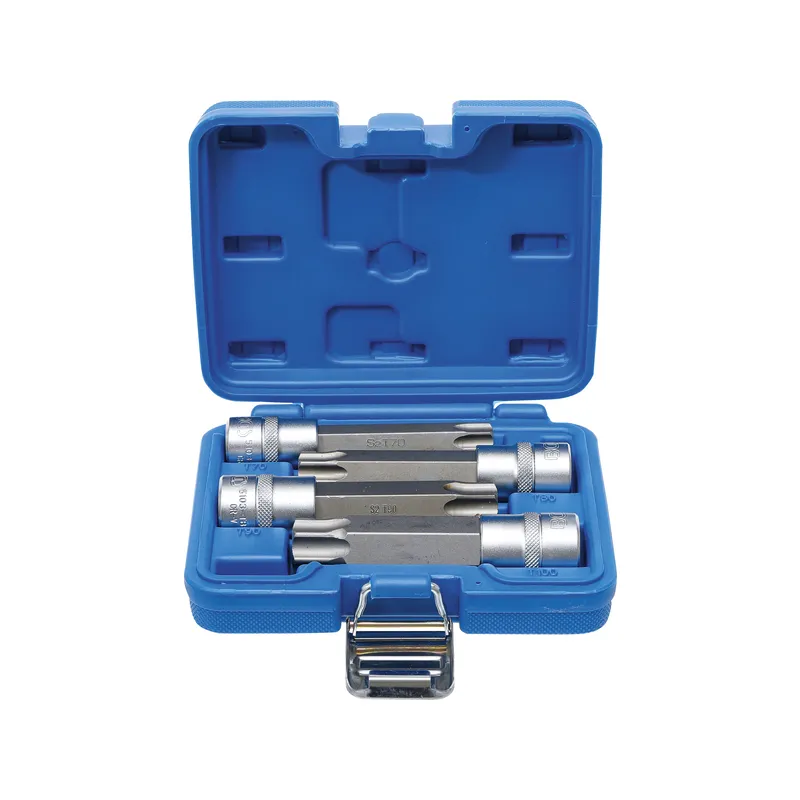 Furatos torx bit dugókulcs készlet T70-T100 1/2″ 4 részes