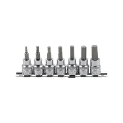 Imbusz bit dugókulcs készlet colos 1/8″-3/8″ 3/8″ 7 részes