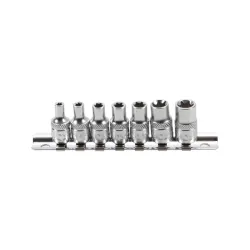 E-torx dugókulcs készlet E4-E11 1/4″ 7 részes