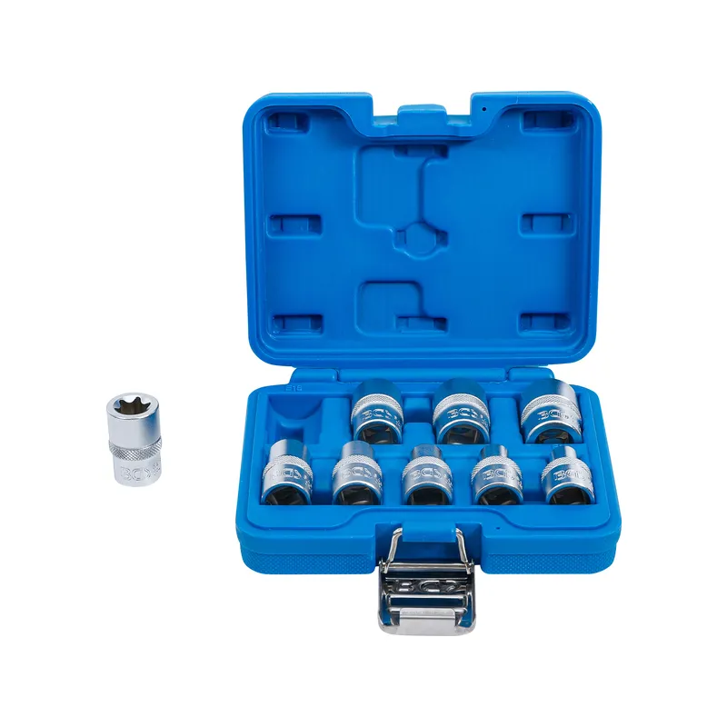 E-torx dugókulcs készlet E10-E24 1/2″ 9 részes
