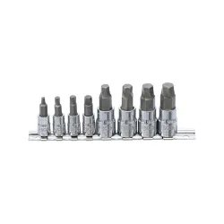 Sérült csavar kiszedő készlet imbuszhoz 3-10mm 1/4″, 3/8″ 8 részes