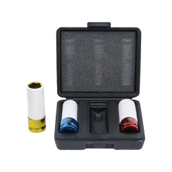 Gépi hosszú dugókulcs készlet alufelnihez 17, 19, 21mm 1/2″ 3 részes