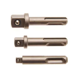 Dugókulcs adapter készlet SDS fúrógéphez 1/4″, 3/8″, 1/2″ 3 részes