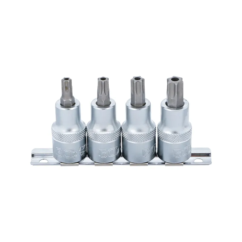 Furatos torx bit dugókulcs készlet T40-T55 1/2″ 4 részes