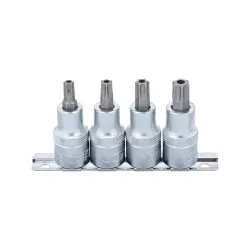 Furatos torx bit dugókulcs készlet T40-T55 1/2″ 4 részes