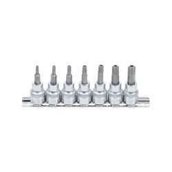 Furatos torx bit dugókulcs készlet T15-T50 3/8″ 7 részes