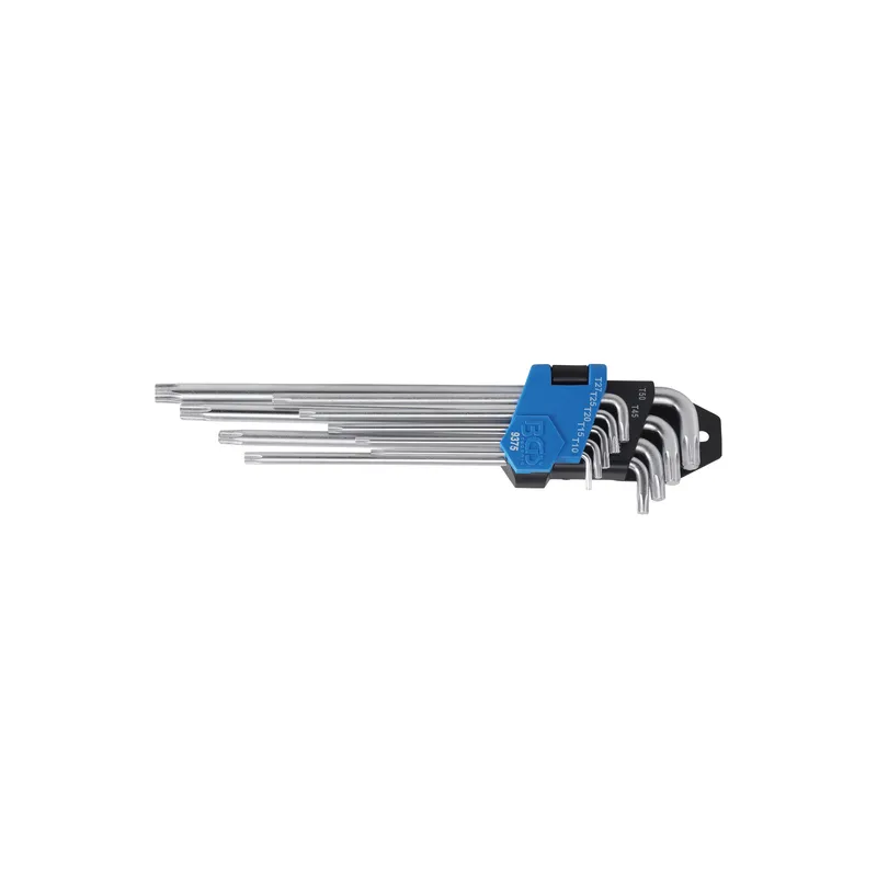 Extra hosszú és extra rövid torx kulcs készlet T10-T50 9 részes