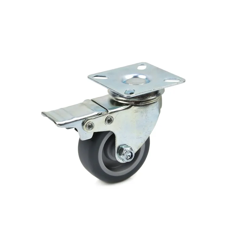 Forgó kerék fékkel PP/TPR 40kg 50mm