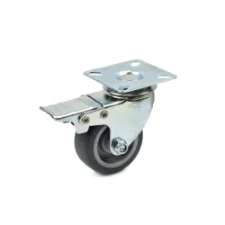Forgó kerék fékkel PP/TPR 40kg 50mm