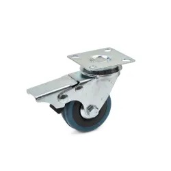 Forgó kerék fékkel PP/gumi 50kg 50mm
