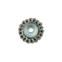 Fazékkefe sodrott acél erősített befogással 65mm M14