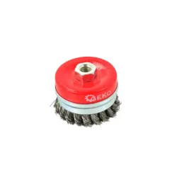 Fazékkefe sodrott acél erősített befogással 75mm M14