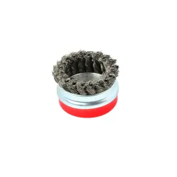 Fazékkefe sodrott acél erősített befogással 75mm M14