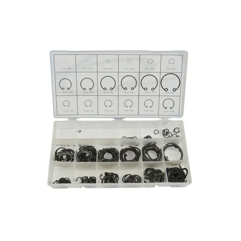 Seeger gyűrű készlet belső 3-32mm 300 részes