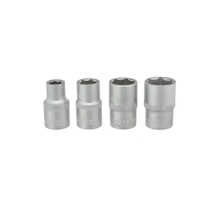 Dugókulcs készlet 6 lapú 10-19mm 1/2″ 4 részes