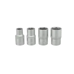 Dugókulcs készlet 6 lapú 10-19mm 1/2″ 4 részes