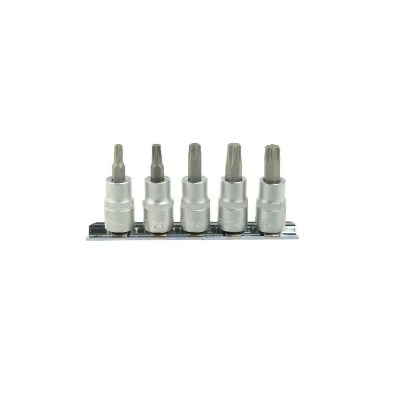 Torx bit dugókulcs készlet 3/8″ T25-T50 5 részes