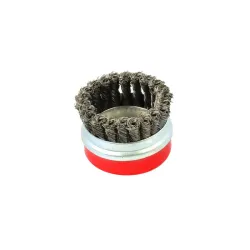 Fazékkefe sodrott acél erősített befogással 100mm M14