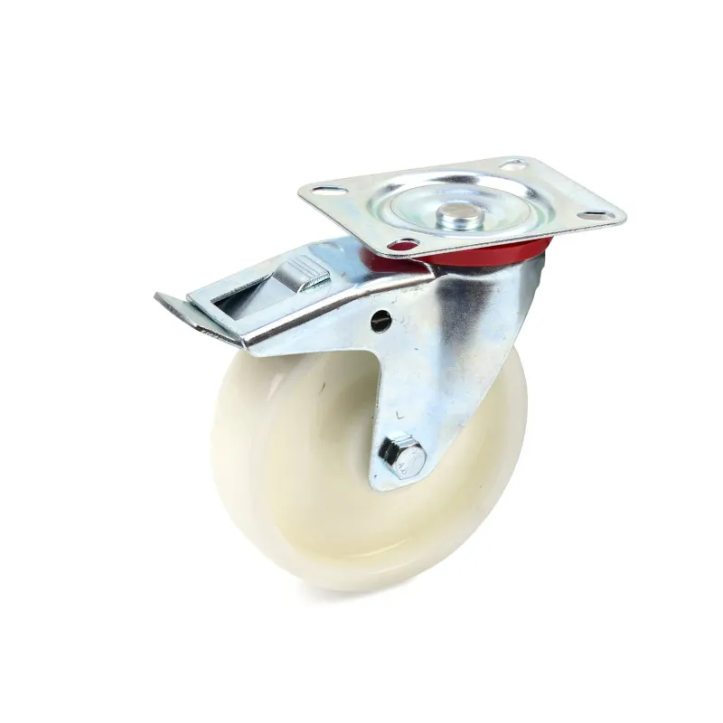 Forgó kerék fékkel PP 125mm