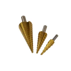 Lépcsős lemezfúró készlet HSS TiN 4-32mm 3 részes