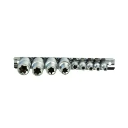 E-torx dugókulcs készlet 1/4″, 1/2″ E4-E16 10 részes