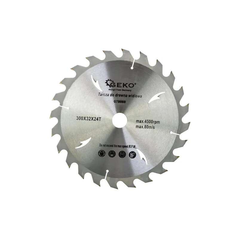 Vídialapkás körfűrészlap fához 300x32x24T