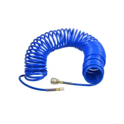 Spiráltömlő csatlakozókkal PU 5x8mm 20m