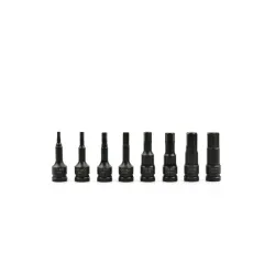 Gépi imbusz bit dugókulcs készlet 5-19mm 1/2″ 8 részes