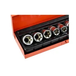 E-torx dugókulcs készlet 1/2″ E10-E24 9 részes