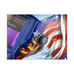 Automata hegesztőpajzs amerikai zászló / sas mintás