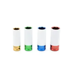 Légkulcsfej készlet alufelnihez 17, 19, 21, 22mm 4 részes