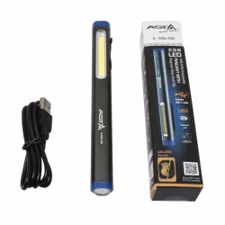 Akkumulátoros toll lámpa mágnessel COB LED 300lm