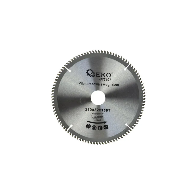 Körfűrészlap alumíniumhoz 210mmx100Tx32mm + szűkítő gyűrű