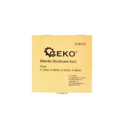 Lépcsős lemezfúró készlet HSS TiN 4-39mm 4 részes